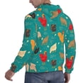 thumbnail image 6 of Naloa Hens And Rooster Men's Casual Hooded Collar Drawstring Hoodies Pullover Sweatshirts Casual Long Sleeve Shirts-Medium, 6 of 7