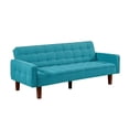 thumbnail image 4 of Elegant Space-Saving Tufted Sofa for Living Room in Blue, 4 of 9