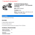thumbnail image 2 of Tie Rod End Adjusting Sleeve - Compatible with 1971 - 1974 Chevy C30 Pickup 1972 1973, 2 of 2