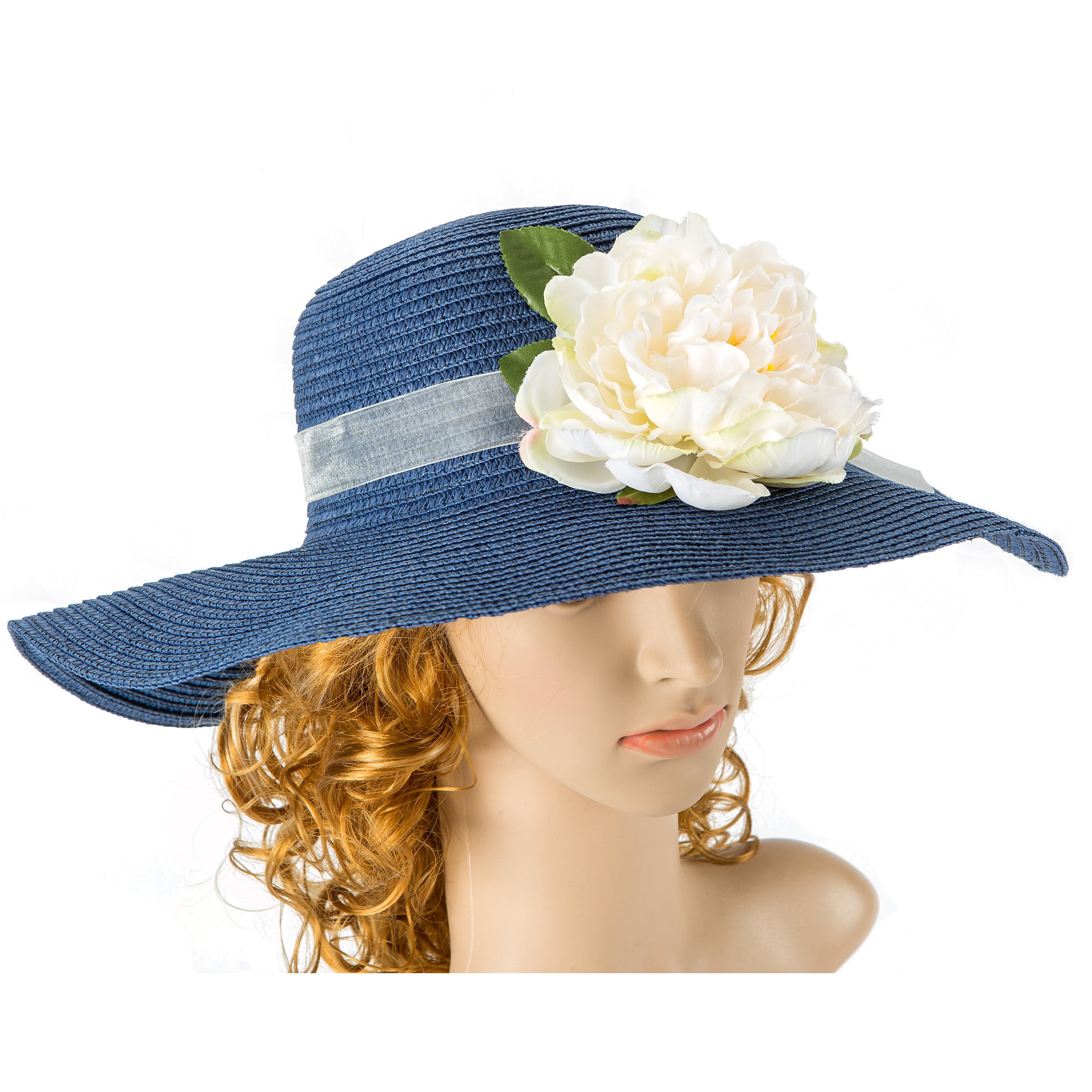 big white floppy hat