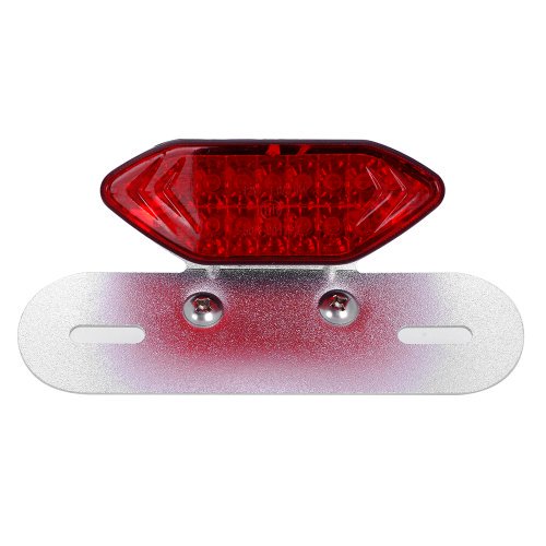 Astra Depot M08 030 5 12 Volt Cafe Racer Led Brake Light Red Lens With Silver Walmart Com Walmart Com