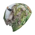 thumbnail image 6 of Naloa Watercolor African Animals Wildlife Soft Beanie Hat, Knit Beanie Daily Beanie in Fine Knit for Women Men Winter Travel, Outdoor, 6 of 7
