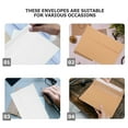 thumbnail image 3 of GARVALON 50pcs Greeting Card Envelopes Kraft Paper Self Sealing For Holidays, 3 of 7