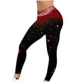 thumbnail image 5 of lcziwo Holiday Leggings for Women 2025 New Years Eve Glitter Sparkle Print Legging Pants Casual Full Length High Waist Tummy Control Yoga Tights Multicolor L, 5 of 7