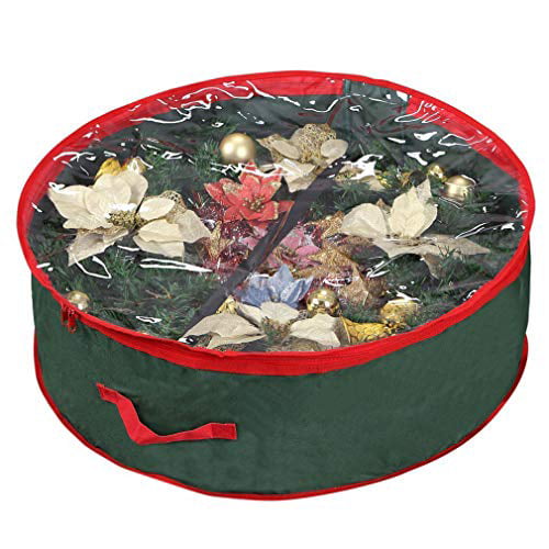 Primode Wreath Storage Bag With Clear, 36 Wreath Storage Container