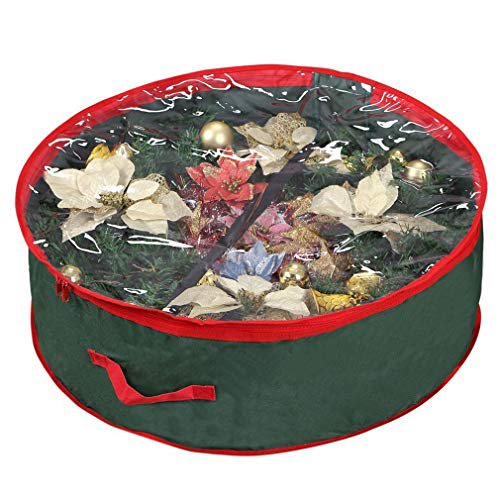 Primode Wreath Storage Bag With Clear Window 36 Garland Or Xmas Container For Easy Durable 600d Oxford Material Holiday Bags Green Canada Primode Wreath Storage Bag With Clear, 36 Wreath Storage Container