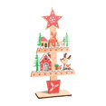 thumbnail image 1 of Adorno para árbol de Navidad, centro de mesa, suministros para fiestas, vacaciones, colorido, hogar, arte independiente de madera, letrero decorativo Estilo E, 1 of 8