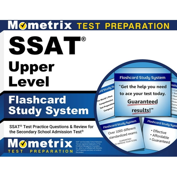 SSAT Upper Level Flashcard Study System