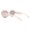 thumbnail image 3 of Womens Fashion Sunglasses Oversized Geometric Edgy Frame UV 400 Pink, 3 of 4