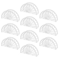 OUNONA Set of 10 Clear Plastic Napkin Holders for Table Organization, Serviette Storage, Kitchen and Dining Room Use