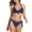 Navy Blue, variant on RELLECIGA Women's Knot Front Underwire Push Up Bikini Top with Low-Rise Bikini Bottom Two Piece Swimsuits