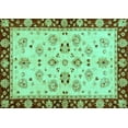 thumbnail image 1 of Ahgly Company Indoor Rectangle Oriental Turquoise Blue Traditional Area Rugs, 3' x 5', 1 of 4