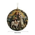 thumbnail image 3 of Ganfancp Navidad Stereo Vision Colgante Bendición Nacimiento Colgante Coche Acrílico Nacimiento Ofertas Del Día 1X Amuleto, 3 of 5