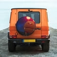 thumbnail image 2 of Lsque Pikmin Pattern Tire Covers - Tough Tire Wheel Protector for Truck, SUV, Trailer, Camper, RV - 16 inch, 2 of 7