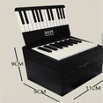 thumbnail image 1 of 27-Card Waterproof PVC Desk Calendar & Mini Bluetooth Musical Toy Piano Set - 11x9x9cm White Portable Keyboard with USB Charging Cable, 52 Simplified Sheet Music Included, Ideal for Kids 3-18 Years,, 1 of 6