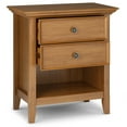 thumbnail image 5 of Simpli Home Amherst 24 inch Solid Wood Traditional Bedside Table in Light Golden Brown (Set of 2), 5 of 9