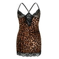 thumbnail image 4 of JustVH Plus Size Women Strappy Lace Lingerie Patchwork Babydoll Nightdress Nightwear, 4 of 7