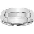 thumbnail image 1 of 10K White Gold 10Kw 6mm Knife Edge Comfort Fit Band Size 11 Made In United States 1wkec060-11, 1 of 5