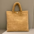 thumbnail image 3 of Bolsa de mano de moda de pana para mujer de mano para viaje en casa de compras diario JShteea Para Estrenar, 3 of 9