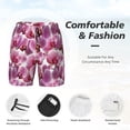 thumbnail image 5 of Haiem Orchids Flowers Mens Swim Trunks with Compression Liner 2 in 1 Swimming Shorts Stretch Swimwear Quick Dry,Board Shorts-X-Large, 5 of 9