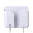 thumbnail image 2 of Estante Carga Pared Adhesivo Con Caja Almacenamiento Control Remoto Gancho (blanco), 2 of 9