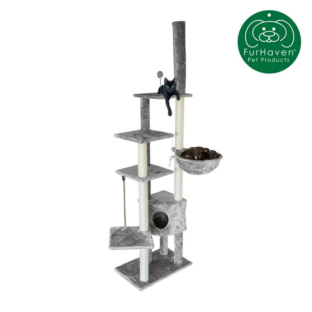 FurHaven Pet Cat Tree Tiger Tough Cat Tree House Furniture for Cats
