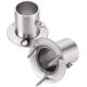 thumbnail image 2 of 4 Packs Stainless Steel Pole Sockets Flange Rod Holder, Wall Mount Pipe Bracket With Screws For Closet Wardrobe Shower Curtain Rod (fit 25mm / 1') (s, 2 of 5