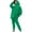 Green womens 2 piece sets, variant on Usmixi Womens Sweatsuits Set Pullover Hoodies 2 Piece Sets Casual Solid Hooded Sweatshirt and Sweatpant Tracksuit Sets Ladies Girl Two Piece Outfits Lounge Sets
