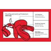 Athletic Specialties 25MGSCA Markwort Vettex Doubleguard Mouthguard, Scarlet Red