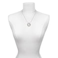 thumbnail image 3 of Delight Jewelry Silvertone Standing Horse Silver-tone You Mean the World to Me Ring Necklace, 18", 3 of 4