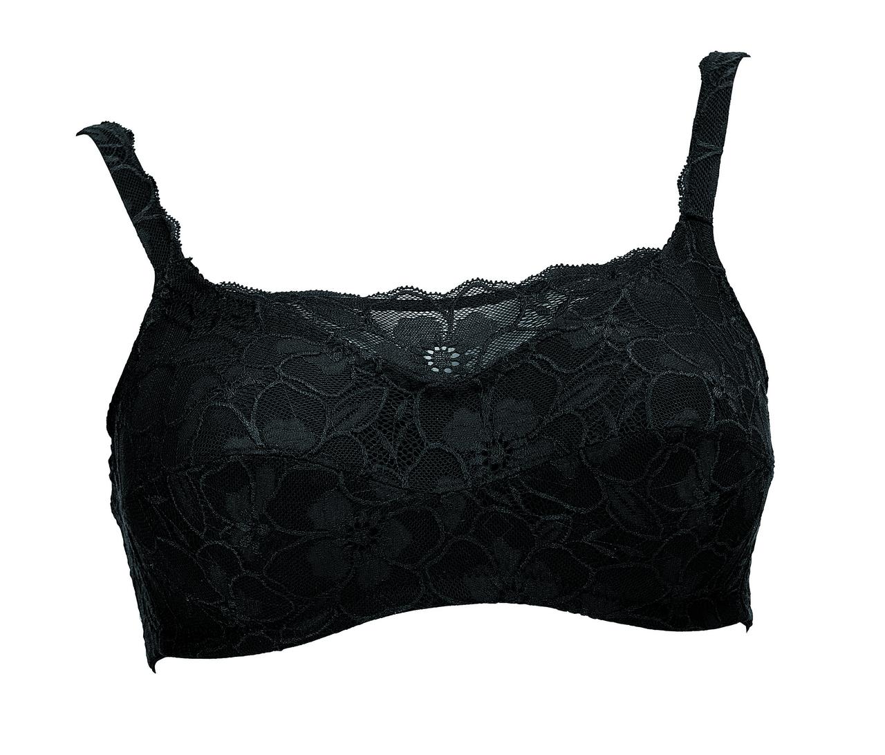 Anita Care Fleur Wire-Free Mastectomy Bra - Comfort Fit, 42B, Anthracite Color