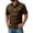 Coffee, variant on Mens 4-Way Stretch Lightweight Outdoor Shirt Meshed Back-Vent Short Sleeve Button Down Shirts with Pockets,White M