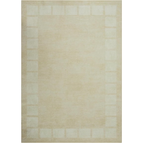 Funslane Area Rug 9' x 12', Washable Non-Slip Soft Floor Carpet, Modern Abstract Bohemian Style for Living Room, Bedroom & Dining Room, Beige