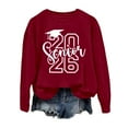 thumbnail image 6 of Senior 2026 Sweatshirts for Women Long Sleeve Crewneck Drop Shoulder Tops Trendy Loose Fit Casual Pullover Shirts, 6 of 7