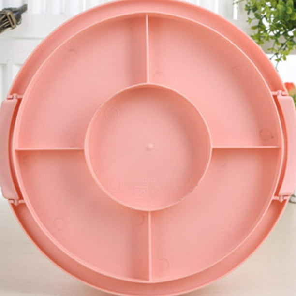 Getdoublerich Boîte de rangement en plastique avec poignée - Couvercle verrouillable transparent pour gâteaux, cupcakes, cookies - Boucle sécurisée pour fêtes, pique-niques, bureau, rose Getdoublerich Boîte de rangement en plastique avec poignée - Couvercle verrouillable transparent pour gâteaux, cupcakes, cookies - Boucle sécurisée pour fêtes, pique-niques, bureau, rose