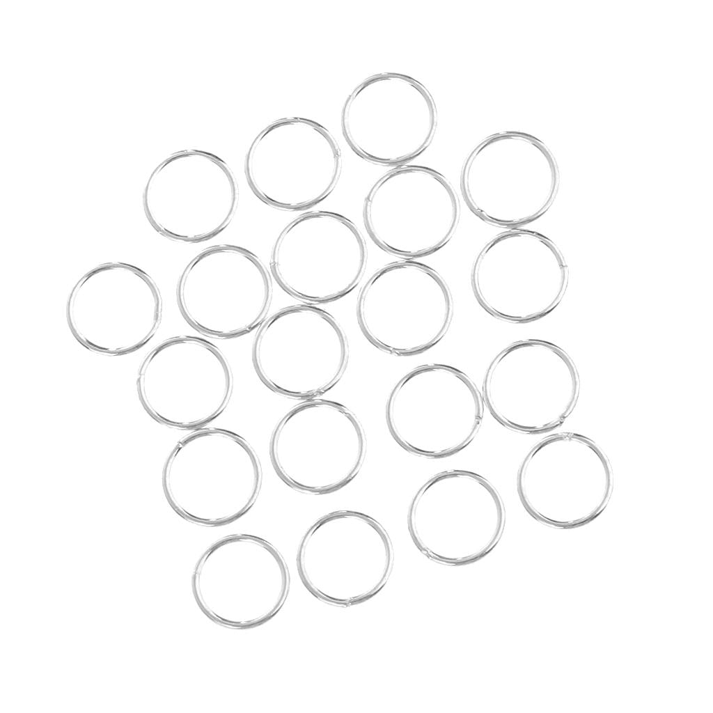40x 925 Sterling Silver Closed Jump Rings Jewelry Making Findings Tool 4/5mm 