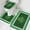 Dark Green, variant on St. Patricks Day Bathroom Rug Sets 3 Piece, Non Slip Bath Mat, Shamrock Gnomes Gold Coin Green Wood Absorbent Floor Mats Bath Rugs with U-Shaped Contour Rug Toilet Lid Cover Bathroom Decor Small