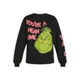 thumbnail image 4 of Dr. Seuss Women’s The Grinch Mean One Graphic Sweatshirt, Sizes XXS-XXL, 4 of 6