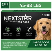 (2 pack) NEXTSTAR Flea & Tick Topical Prevention for Dogs 45-88 lbs, 3-Month Supply