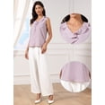 thumbnail image 2 of DARING DIVA Women's Sleeveless Ruffle V Neck Business Tank Top XS Pink, 2 of 6