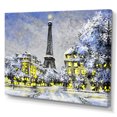 thumbnail image 2 of Designart Paris In Christmas Winter Iii Traditional Canvas Wall Art, 2 of 4