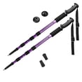 thumbnail image 1 of Crown Sporting Goods Bâton de Randonnée et de Randonnée Réglable Résistant aux Chocs (Ensemble de 2), Violet, 43 Pouces, 1 of 5