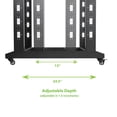 thumbnail image 2 of NavePoint 42U 4 Post Server Rack – Open Frame Rack for 19 Inch Equipment, Adjustable Depth 4-Post Network Rack with Casters Wheels, 42U Server Rack 881lbs Capacity, Black, 2 of 5