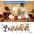thumbnail image 3 of Christmas Projector Lights, Led Snowflake Projector Lights Outdoor, IP65 Waterproof Outdoor Indoor Holiday Projection Lamp Decoration for Christm, 3 of 5