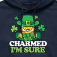 thumbnail image 2 of Garfield - Charmed I'm Sure - Men's Pullover Hooded Fleece Sweatshirt, 2 of 4