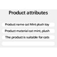 thumbnail image 4 of Catnip Toys for Cats with Mint Fill Interactive Kitten Play Toys Set of 4 Soft Colorful Exercise Toys for Indoor Cats Boredom Relief, 4 of 6