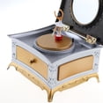 thumbnail image 3 of Chica Caja de música Teléfono Caja de joyería amante Regalo Oro Zulema Estuche para guardar joyas, 3 of 8