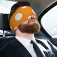 thumbnail image 5 of Gaeub Orange And White Polka Dot Printed Sleep Mask for Men Women,Eye Mask for Sleeping,Large Eye Covers with Adjustable Velcro,Light Blocking Sleeping Mask for Travel Yoga Nap, 5 of 7