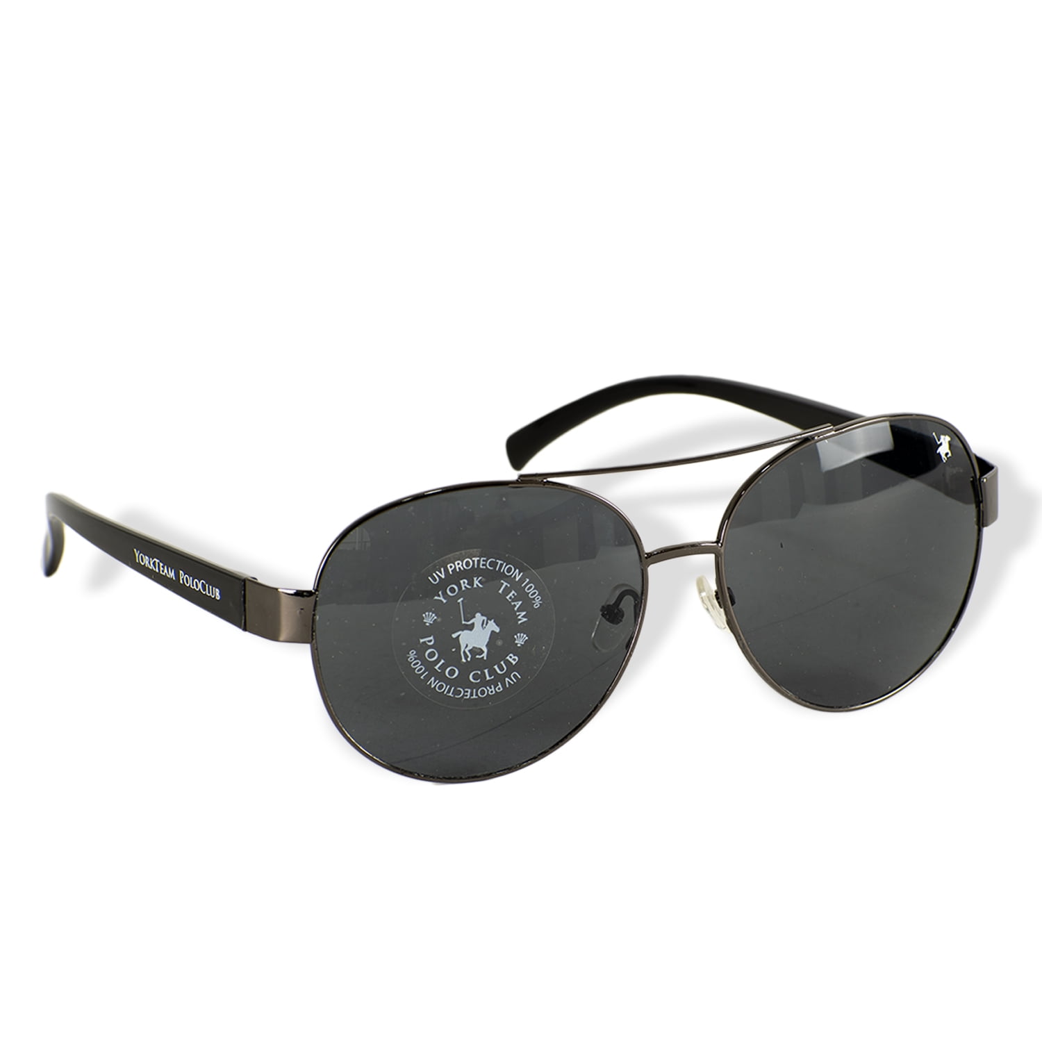 Set polo de Reloj, Cartera, Lentes y Pluma Para Hombre Color Negro