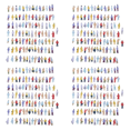 thumbnail image 1 of New 400pcs Painted Model Train People Figures Scale N (1 to 150), 1 of 8